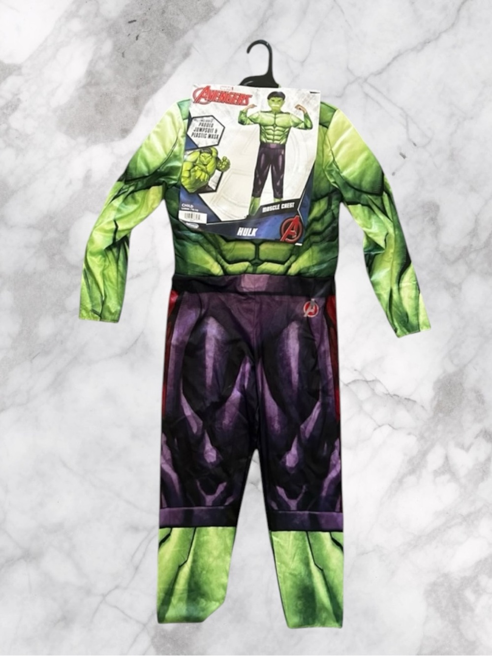 NEW Marvel Avengers Hulk Kids Costume - Muscle Chest Size Large - Picture 1 of 6